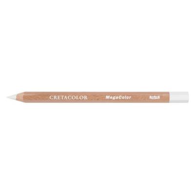 Cretacolor Mega Color Kalın Kuru Boya (Kalem İçi Çapı: 6,4mm) Permanent White (291 01) - 1