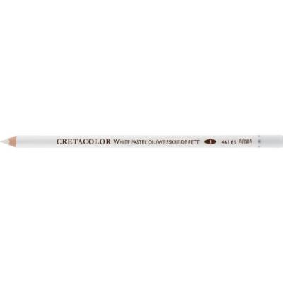 Cretacolor White Pastel Oil Pencil Soft Beyaz Yağlı Tebeşir Kalemi (461 61) - 1