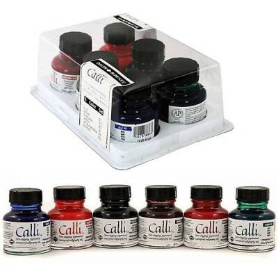 Daler Rowney Calli Kaligrafi Mürekkebi 6 RENK SET - 1