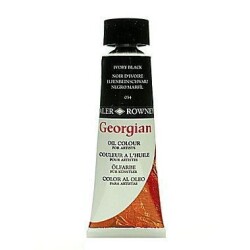 Daler Rowney Georgian Yağlı Boya 225 ml 034 Ivory Black - 1