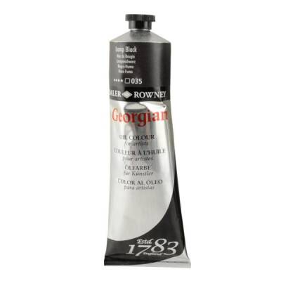 Daler Rowney Georgian Yağlı Boya 225 ml 035 Lamp Black - 1