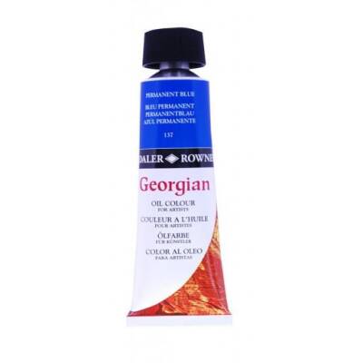 Daler Rowney Georgian Yağlı Boya 225 ml 137 Permanent Blue - 1