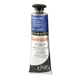 Daler Rowney Georgian Yağlı Boya 38 ml 137 Permanent Blue - 1