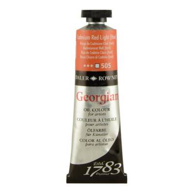 Daler Rowney Georgian Yağlı Boya 38 ml 505 Cadmium Red Light - 1