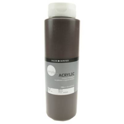 Daler Rowney Simply Akrilik Boya 750 ml. Brown - 1