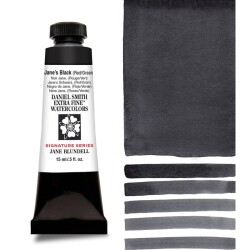 Daniel Smith Extra Fine Tüp Suluboya 15 ml Seri 1 Black (Red/Green) - Daniel Smith