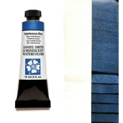 Daniel Smith Extra Fine Tüp Suluboya 15 ml Seri 1 Interference Blue (Luminescent) - 1