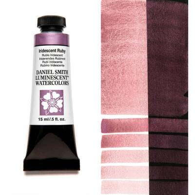 Daniel Smith Extra Fine Tüp Suluboya 15 ml Seri 1 Iridescent Ruby (Luminescent) - 1