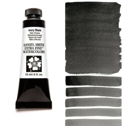 Daniel Smith Extra Fine Tüp Suluboya 15 ml Seri 1 Ivory Black - 1