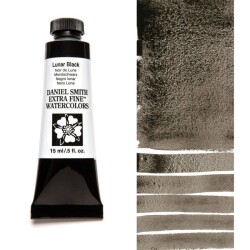 Daniel Smith Extra Fine Tüp Suluboya 15 ml Seri 1 Lunar Black - 1