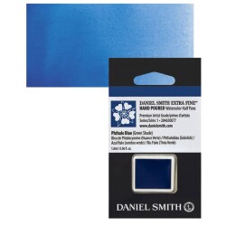 Daniel Smith Extra Fine Yarım Tablet Sulu Boya Seri 1 Phthalo Blue Green Shade - 1