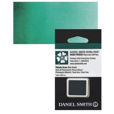 Daniel Smith Extra Fine Yarım Tablet Sulu Boya Seri 1 Phthalo Green Blue Shade - 1