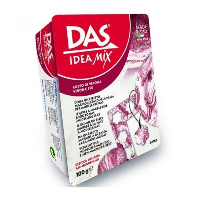 DAS Idea Mix Mermer Efekti Seramik Hamuru 100 gr. VERONA KIRMIZISI - 1