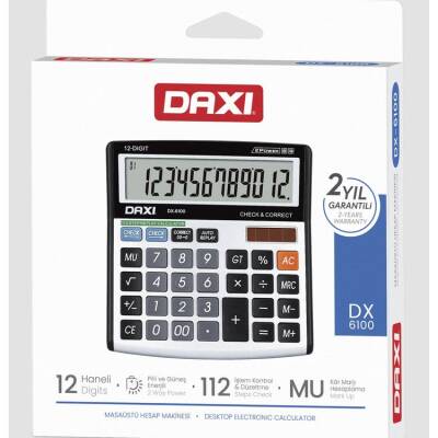 Daxi DX-6100 Masaüstü Hesap Makinesi - 1