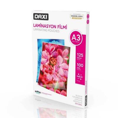 Daxi Laminasyon Filmi A3 125 Micron 100'lü - 1