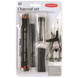 Derwent Charcoal Set 10'lu Füzen Seti - 1