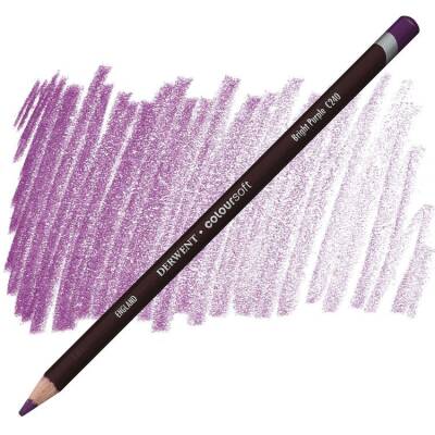 Derwent Coloursoft Pencil Yumuşak Kuruboya Kalemi C240 Bright Purple - 1