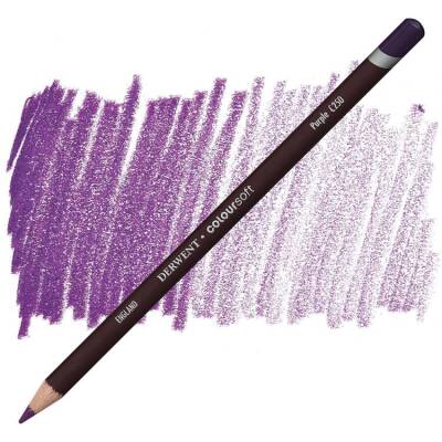 Derwent Coloursoft Pencil Yumuşak Kuruboya Kalemi C250 Purple - 1