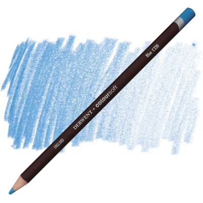 Derwent Coloursoft Pencil Yumuşak Kuruboya Kalemi C330 Blue - 1