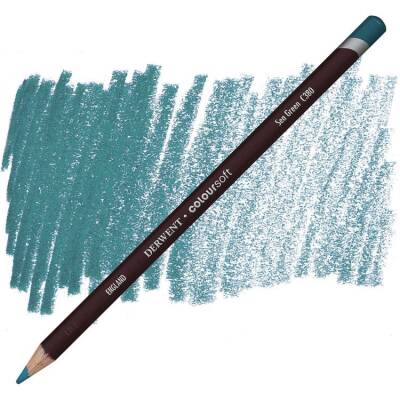 Derwent Coloursoft Pencil Yumuşak Kuruboya Kalemi C380 Sea Green - 1
