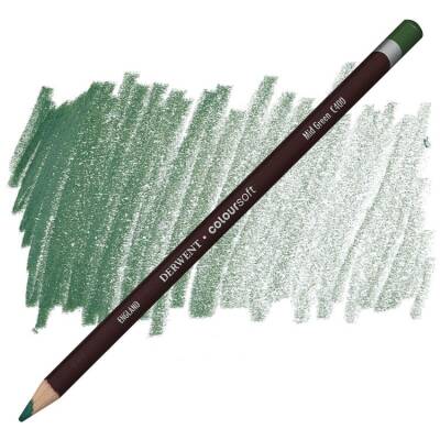 Derwent Coloursoft Pencil Yumuşak Kuruboya Kalemi C400 Mid Green - 1