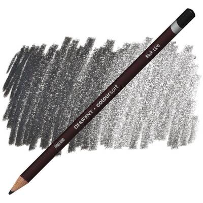 Derwent Coloursoft Pencil Yumuşak Kuruboya Kalemi C650 Black - 1