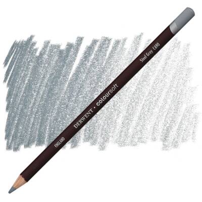 Derwent Coloursoft Pencil Yumuşak Kuruboya Kalemi C690 Steel Grey - 1