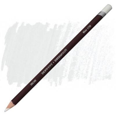 Derwent Coloursoft Pencil Yumuşak Kuruboya Kalemi C720 White - 1