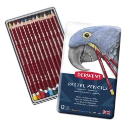 Derwent Pastel Pencil 12'li Teneke Kutu Pastel Kalem Seti - 1