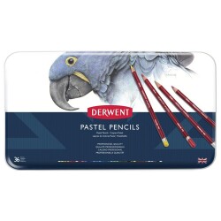 Derwent Pastel Pencil 36'lı Teneke Kutu Pastel Kalem Seti - 1