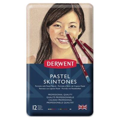 Derwent Pastel Pencil Skintones 12'li Pastel Kalem Seti Ten Renkleri - 1