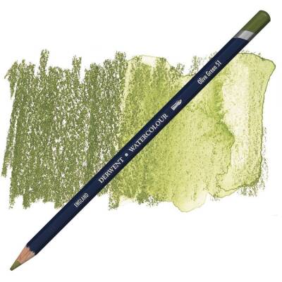Derwent Watercolour Pencil Suluboya Kalemi 51 Olive Green - 1