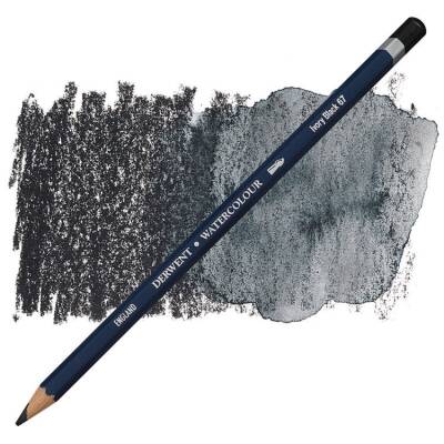 Derwent Watercolour Pencil Suluboya Kalemi 67 Ivory Black - 1