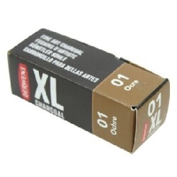 Derwent XL Charcoal Block Kalın Kömür Füzen 01 Ochre - 1