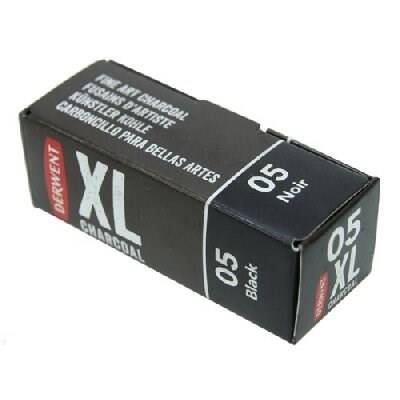 Derwent XL Charcoal Block Kalın Kömür Füzen 05 Black - 1