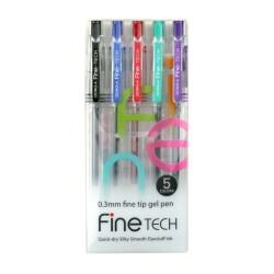 Dong-A Fine-Tech 0.3 mm. İğne Uçlu Kalem 5 Renk Set - 1