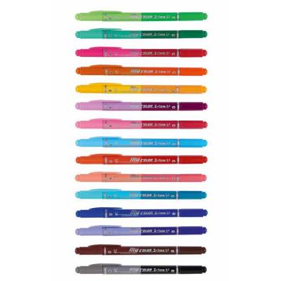 Dong-A My Color 2-Tone Çift Renkli Keçeli 15 Kalem 30 Renk Set - 1