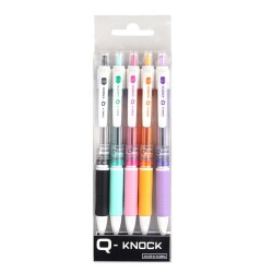 Dong-A Q-Knock 0.5 mm Hızlı Kuruyan Jel Kalem 5 RENK SET - 1