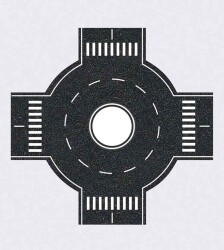 Düz Ve Yuvarlak Dönel Kavşak 1/50 2 Adet - Eshel