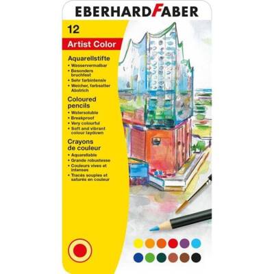 Eberhard Faber Artist Color Aquarel Suluboya Kalemi 12 Renk - 1
