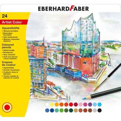 Eberhard Faber Artist Color Aquarel Suluboya Kalemi 24 Renk - 1