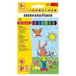 Eberhard Faber BIG Winner Jumbo Kuru Boya 12 Renk 6mm Mine - 1