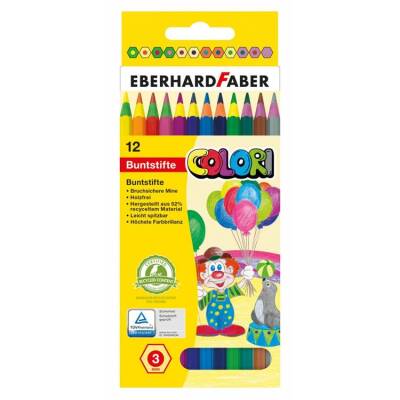 Eberhard Faber Colori Tahta İçermeyen Boyama Kalemi 12 Renk 3mm Mine - 1