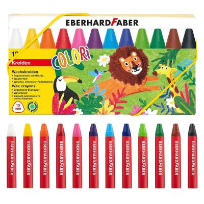 Eberhard Faber Colori Üçgen Pastel 12 Renk - 1