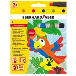 Eberhard Faber Gel Crayon Sulandırılabilir Jel Mum Boya 6 Renk Basic - 1
