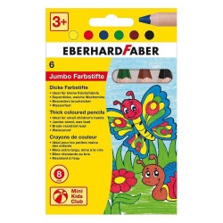 Eberhard Faber Jumbo Pastel Kalemi 6 Renk 8mm Mine - 1