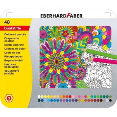 Eberhard Faber Kuru Boya 48 Renk Metal Kutu - 1