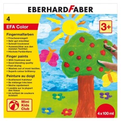 Eberhard Faber Parmak Boyası 4 Renk x 100 ml. - 1