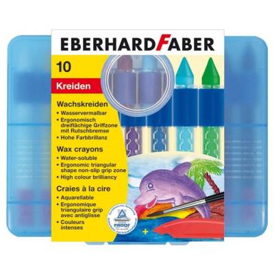 Eberhard Faber Sulandırılabilir Mumlu Pastel Boya 10 Renk - 1