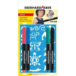 Eberhard Faber Tattoo Marker 4 Renk Dövme Kalemi - 1